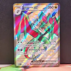 Noivern EX 220/091 Paldean Fates Full Art Shiny Ultra Rare Holo Pokemon - Image 1