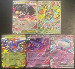 Pokemon EX Lot 5 Cards Ambipom IR Mismagius Mega Mawile Mega Heracross Jellicent - Image 1