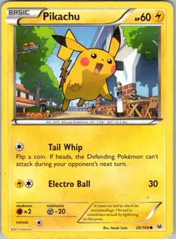 PIKACHU 20/108 ROARING SKIES POKEMON MP - Image 1