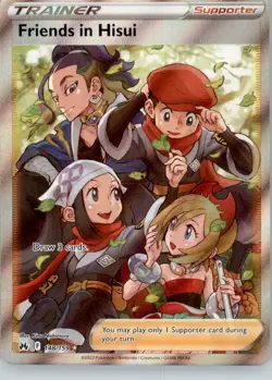 Friends in Hisui (Full Art) 148/159 Holo - Pokemon Crown Zenith - Image 1