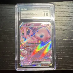 CGC 10 Mew ex Sv4a Shiny Treasure Ex 076/190 Double Rare Holo Japanese Pokemon - Image 1