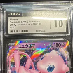 CGC 10 Mew ex Sv4a Shiny Treasure Ex 076/190 Double Rare Holo Japanese Pokemon - Image 2