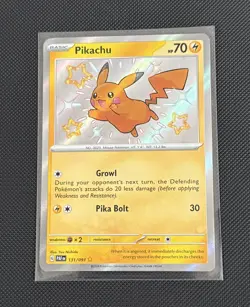 Pokemon TCG: Paldean Fates: 131/091: Pikachu Baby Shiny Holo Rare - Image 1