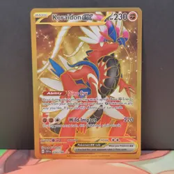 Koraidon ex 254/198 Scarlet Violet Hyper Rare Gold Card Full Art Pokemon - Image 1