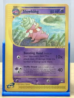 2003 Pokemon Slowking #34/147 Aquapolis E-Card MP - Image 1
