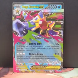 Mega Starmie ex 021/088 Perfect Order Double Rare Pokemon TCG - Image 1
