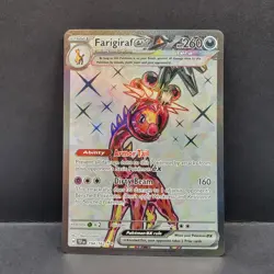 Farigiraf ex 194/162 Temporal Forces Ultra Rare Full Art Pokemon - Image 1