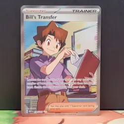 Bill's Transfer 194/165 Scarlet & Violet 151 Ultra Rare Supporter Pokemon - Image 1