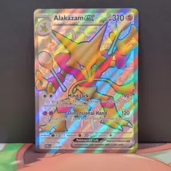 Alakazam ex 215/091 SV: Paldean Fates Shiny Ultra Rare Full Art Pokemon - Image 1