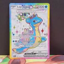Lapras ex 158/142 Stellar Crown Ultra Rare Full Art Pokemon - Image 1