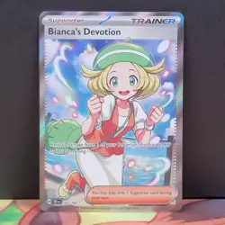 Bianca's Devotion 197/162 Temporal Forces Ultra Rare Full Art Supporter Pokemon - Image 1