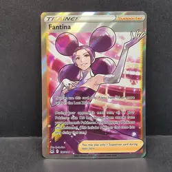 Fantina 191/196 Lost Origin Ultra Rare Full Art Supporter Pokemon - Image 1