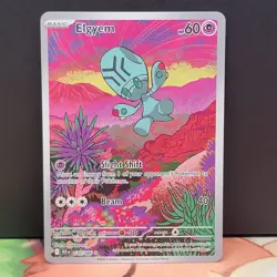 Elgyem 120/086 Black Bolt Illustration Rare Full Art Pokemon - Image 1