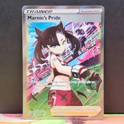 Marnie's Pride 171/172 Brilliant Stars Ultra Rare Full Art Supporter Pokemon - Image 1