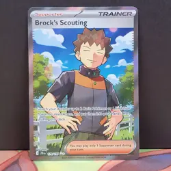 Brock's Scouting 179/159 Journey Together Ultra Rare Full Art Pokemon - Image 1