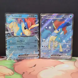 Keldeo ex 159/086 & 030/086 Ultra Rare White Flare Full Art Pokemon - Image 1