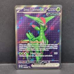 Iron Leaves ex 186/162 Temporal Forces Ultra Rare Full Art Pokemon - Image 1