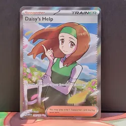 Daisy's Help 195/165 Scarlet & Violet 151 Ultra Rare Full Art Supporter Pokemon - Image 1