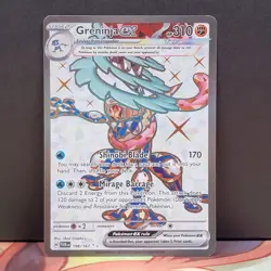 Greninja ex 198/167 Twilight Masquerade Ultra Rare Full Art Pokemon - Image 1