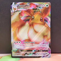 Eevee VMAX 086 Black Star Promo SWSH Holo Pokemon TCG - Image 1
