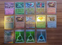 Pokemon Card Mixed Lot Of 11 Holo/Reverse Holo/Pokeball + Reshiram Ex!! - Image 1