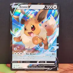 Eevee V 108/159 Crown Zenith Ultra Rare Full Art Sword & Shield Pokemon TCG - Image 1