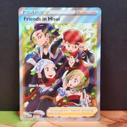 Friends in Hisui 148/159 Ultra Rare Crown Zenith Full Art Supporter Pokemon TCG - Image 1