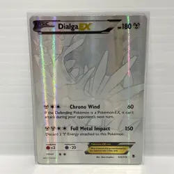 2014 Pokemon XY Full Art Dialga Ex Holo - Phantom Forces 122/119 Card - LP - Image 1