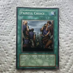 Konami Painful Choice Spell Dark Beginning 1 DB1-EN033 Yu-Gi-Oh! TCG - Image 1
