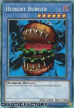 YUGIOH COLLECTORS RARE WISU-EN041 Hungry Burger 1st Edition NM - Image 1