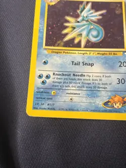 Misty's Seadra 009/132 Gym Heroes Holo wotc Pokemon card played - Image 4