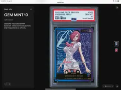 2025 One Piece EB02 25th Anniversary EN OP06-042 Vinsmoke Reiju PSA 10 SPR GOLD - Image 1