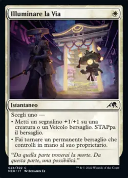 MTG Magic NEO Kamigawa Neon Dynasty - 1x ITA NM 024 C Illuminare la Via - Image 1