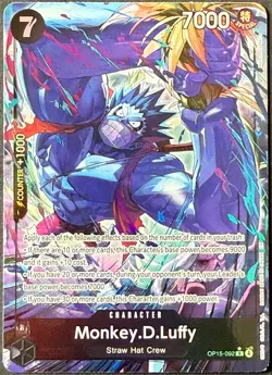 One Piece/ Adventure on Kami's Island- Monkey D Luffy OP15-092 Alternate Alt Art - Image 1