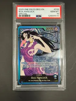 2025 One Piece EB02 Boa Hancock Leader – PSA 10 GEM MINT (LOW POP) - Image 1