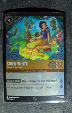 ✨Disney Lorcana Snow White Fairest In The Land 23/P2 Promo FOIL HOLO NM EN - Image 1