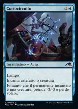 MTG Magic NEO Kamigawa Neon Dynasty - 1x ITA NM 078 C Cortocircuito - Image 1