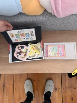Pokemon Post Stamp Box Japanese Deck & Stamps Included No Promo Cards US Seller - Image 1