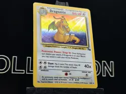 Pokemon Card Dragonite 4/62 Holo Rare Fossil Set, Vintage 1999 WOTC LP - Image 4