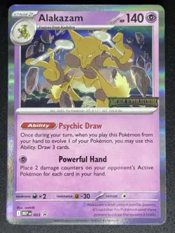 Alakazam #003 STAMPED Promo Mega Evolution Pokemon Card TCG - Image 1