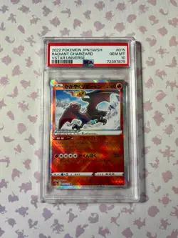 PSA 10 Radiant Charizard 015/172 VSTAR Universe Japanese Pokemon Card - Image 1