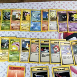 Lot of 23 Pokemon Base Set Cards Non Holo Collection Vintage WotC LP/NM #49 - Image 3