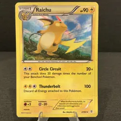 Raichu 27/83 XY Generations Holo Rare 2016 Pokemon TCG Card - Image 1