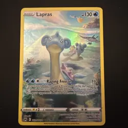 Lapras GG05/GG70 Crown Zenith Galarian Gallery Ultra Rare Pokemon Card * New - Image 1