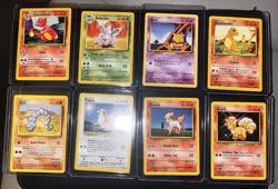 Lot of 8 Pokemon Base Set Unlimited Cards, Conditions Vary, See Pictures - Image 3