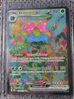 Venusaur ex 198/165 Special Illustration Rare Holo Pokemon TCG Card - Image 1