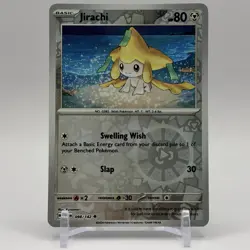 Pokemon Jirachi 098/142 Uncommon Reverse Holo Card Stellar Crown Near Mint - Image 1
