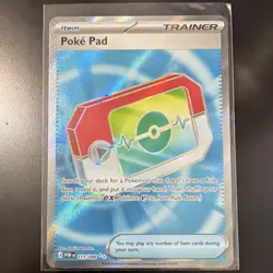 Pokemon Poke Pad / pokepad Trainer Item Ultra Rare Holo Card 113 / 088 2026 -NM - Image 1