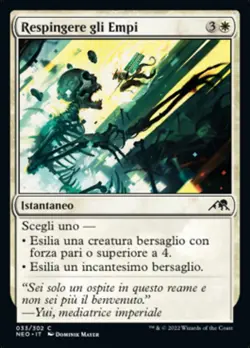 MTG Magic NEO Kamigawa Neon Dynasty - 1x ITA NM 033 C Respingere gli Empi - Image 1