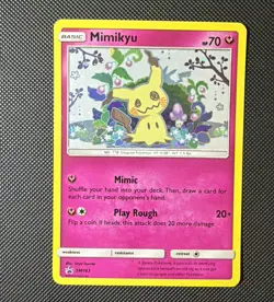 Mimikyu SM163 Holo Pokemon Sun Moon Team Up Black Star Blister Promo Card - Image 1
